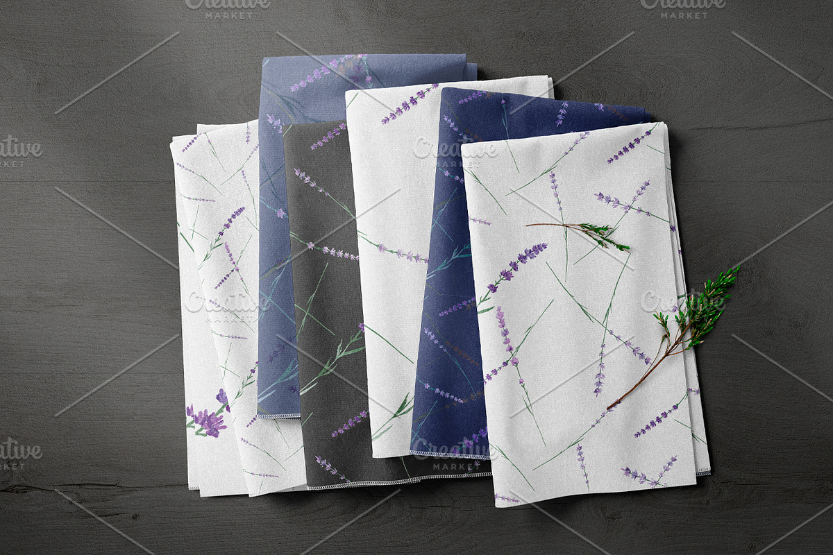 Watercolor Lavender Seamless Pattern, a Pattern Graphic by NKTKNS (Photo 4 of 5)