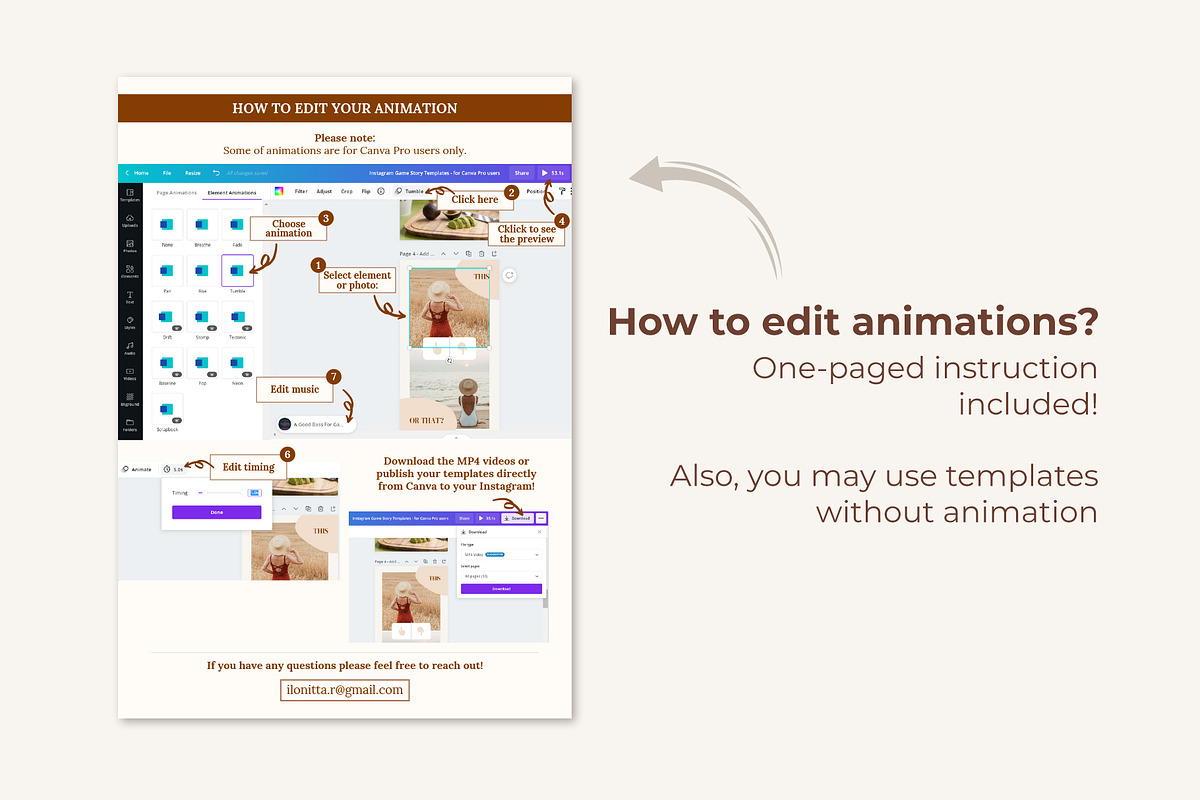 Fashion Polls Story Templates Canva, a Social Media Template by ilonitta (Photo 5 of 8)
