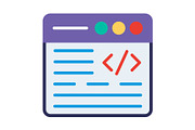 Coding Flat Icon, a Duotone Icon by Pexelpy (Thumbnail 1 of 2)