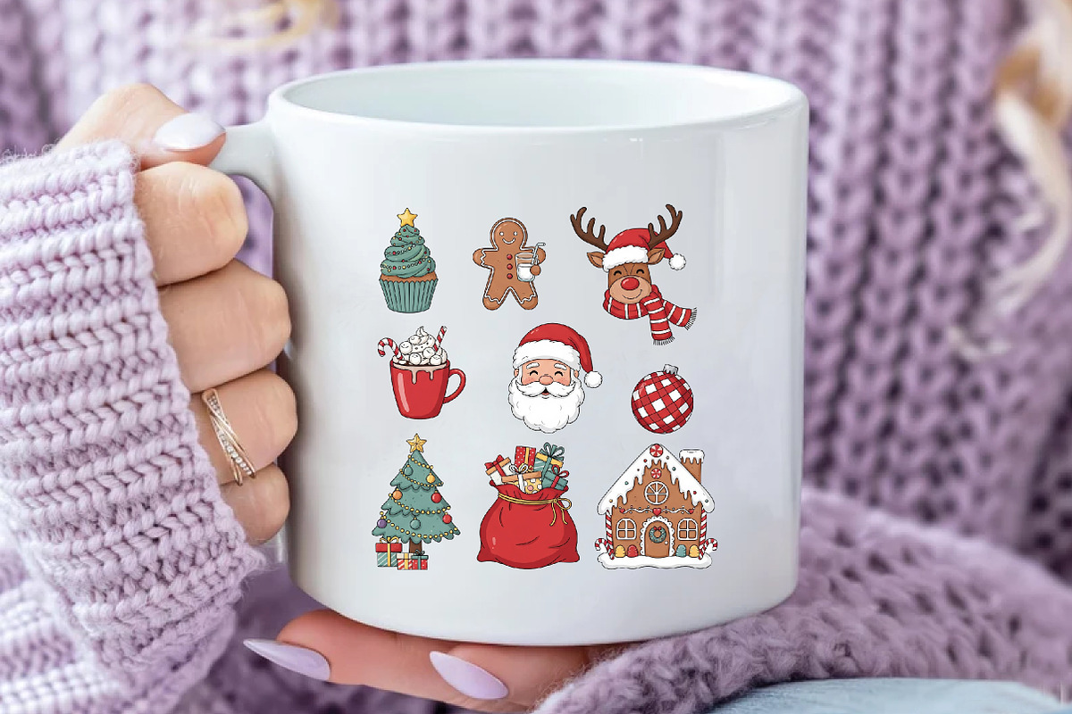 Retro Christmas PNG Sublimation, an Illustration by Daily.Designs (Photo 3 of 5)