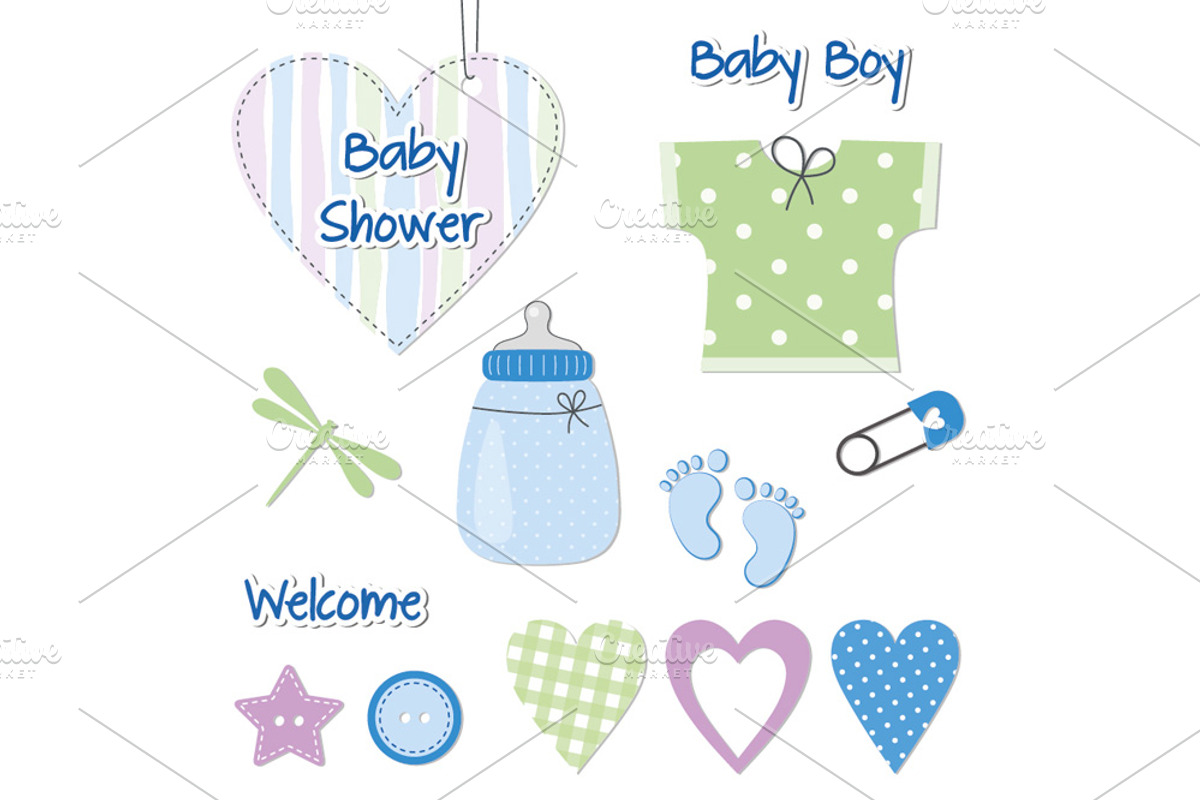 Baby scrapbook elements, a Decorative Illustration by Paper Cards (Photo 2 of 3)