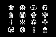 Tech Cloud Data Server Icons Bundle, a Solid Icon by Vectorium Studio (Thumbnail 21 of 24)