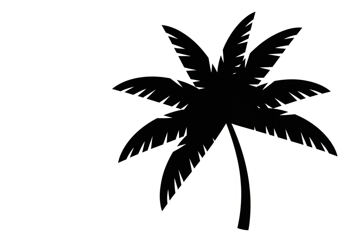 Stylish tropical palm wall decor, an Illustration by Amazin_art (Photo 14 of 33)