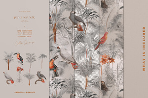 Tropical Birds Luxury Pattern