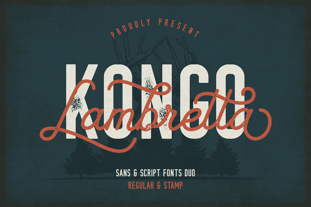 Lambretta Kongo Font Duo, a Sans Serif Font by Almeera Std (Photo 1 of 9)