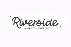 Riverside | Monoline Script Font, a Script Font by KA Designs