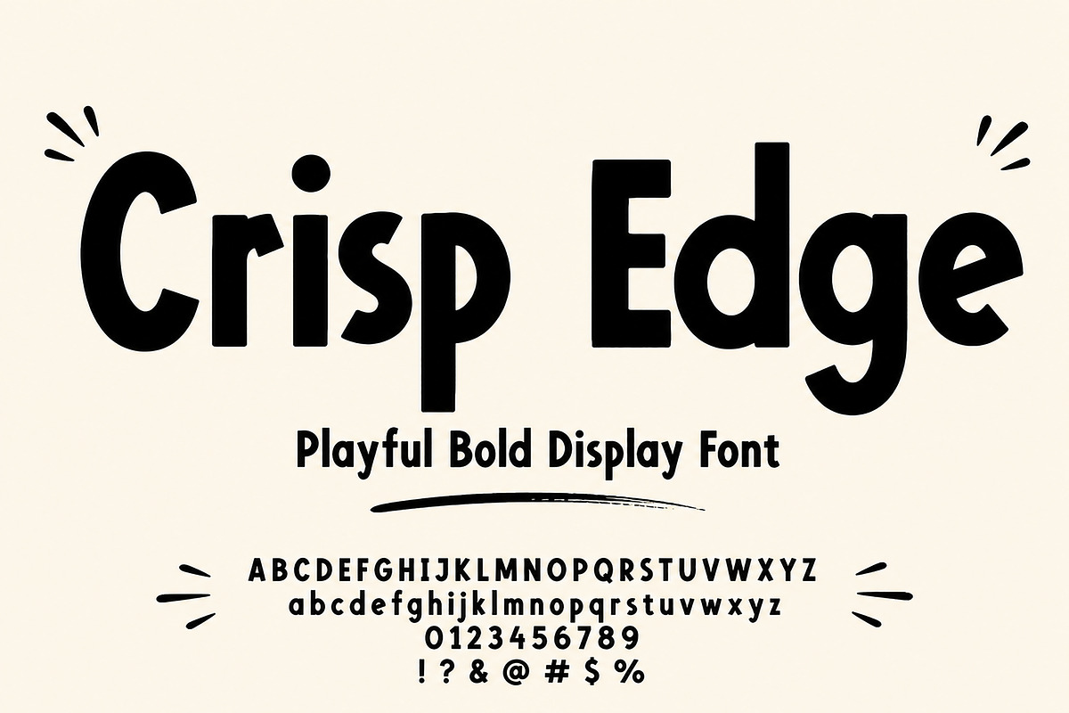 Crisp Edge, a Sans Serif Font by Wow Magic (Photo 2 of 5)