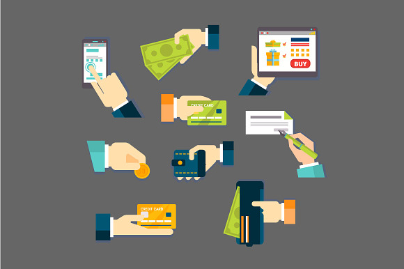 Colorful Money In Hands