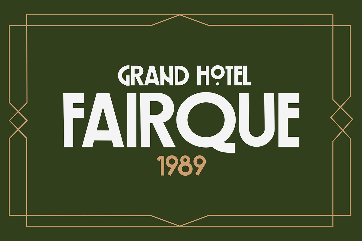ID Arneau Deko - Retro Art Deco, a Sans Serif Font by EKAUNIK DZ (Photo 6 of 8)