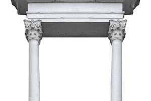 Isolated marble ornate gate, a Photo by DanFLCreativo
