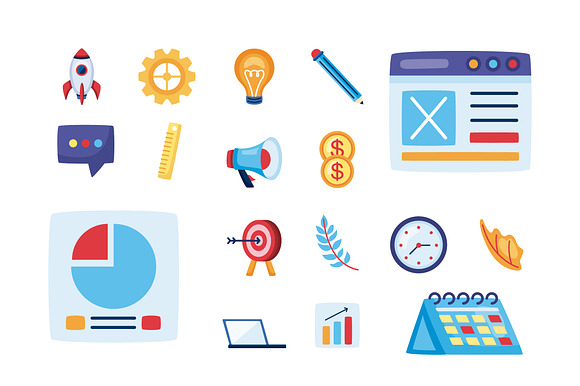 Business Startup Illustration Set preview 2