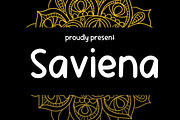 Saviena, a Sans Serif Font by Aisyah (Thumbnail 1 of 6)