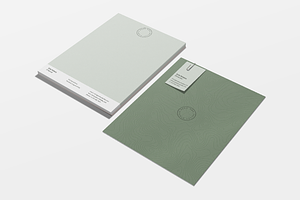 Topography Stationery Template