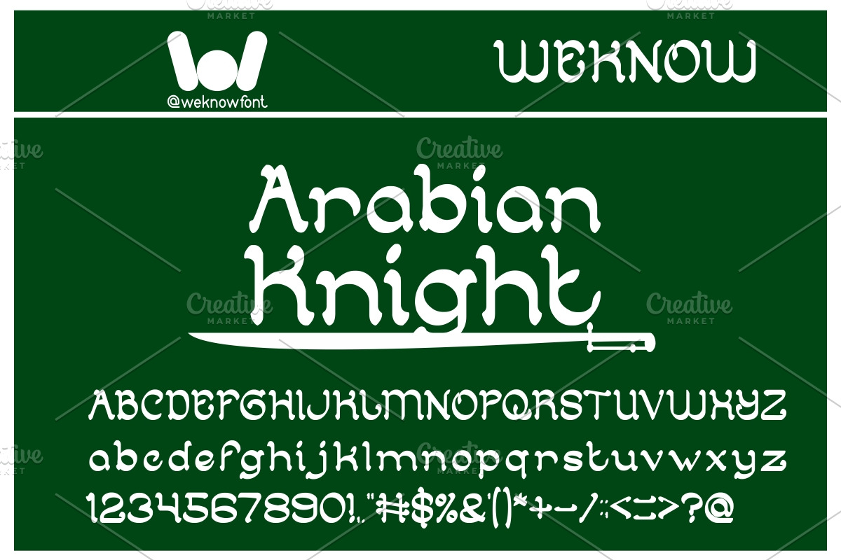 arabian knight font