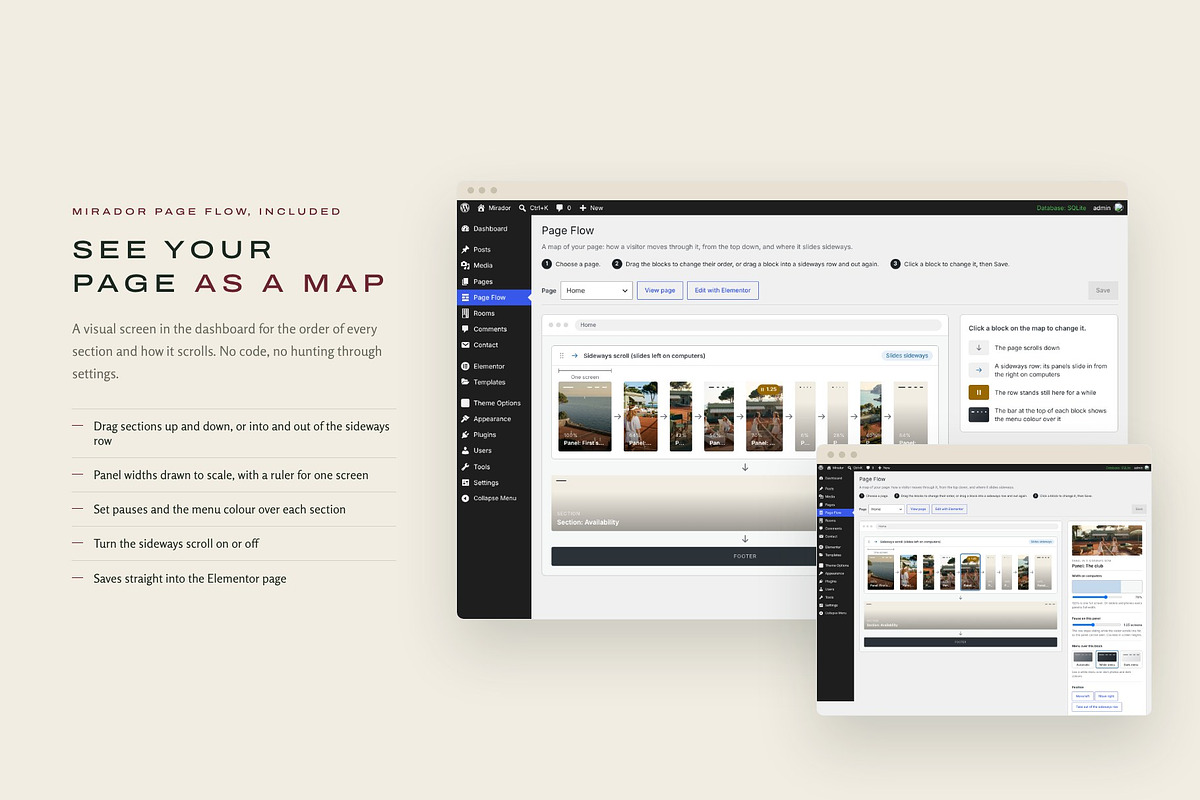 Tennis Club & Hotel Elementor Theme, a WordPress Template by Tomasz Ganclerz (Photo 5 of 21)