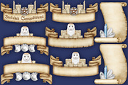 Crystal Magic clip art set., a Seasonal Illustration by Happy Sloth Graphics (Thumbnail 3 of 17)