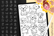 140 Procreate Dog Doodle Stamps, a Brush Add-On by DrawingStoryShop (Thumbnail 1 of 6)