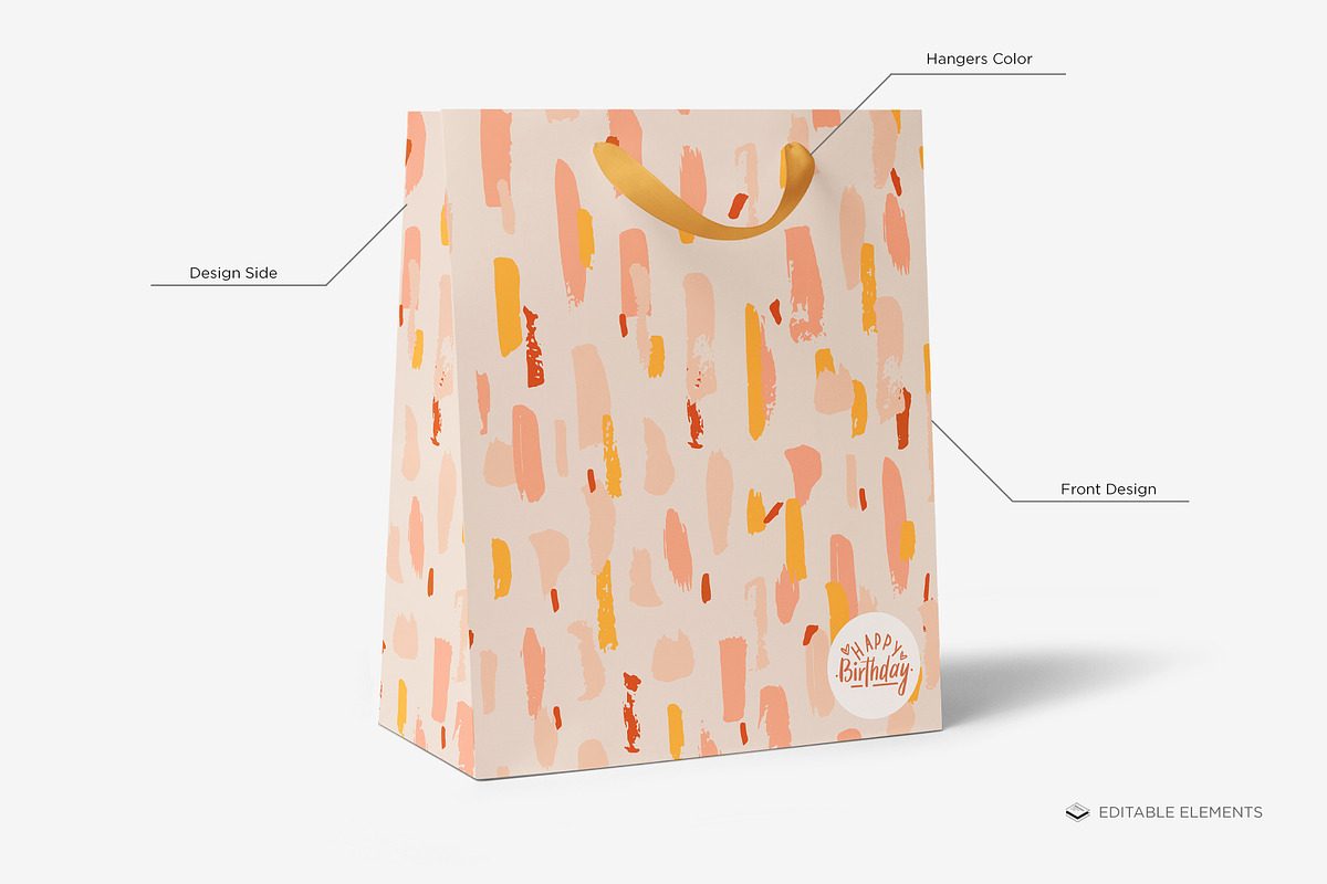 Carrier Size Gift Bag Mock-up, a Print Template by Branda Keeps (Photo 4 of 17)