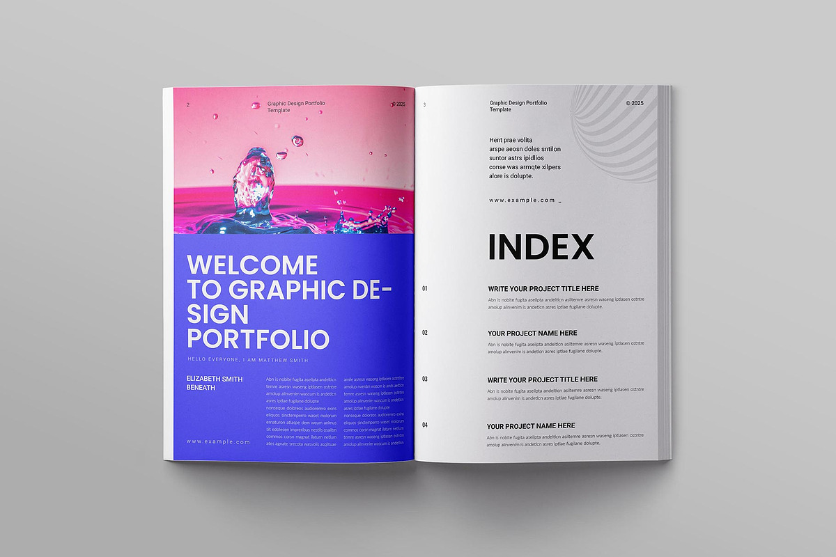 Graphic Design Portfolio Template preview 2