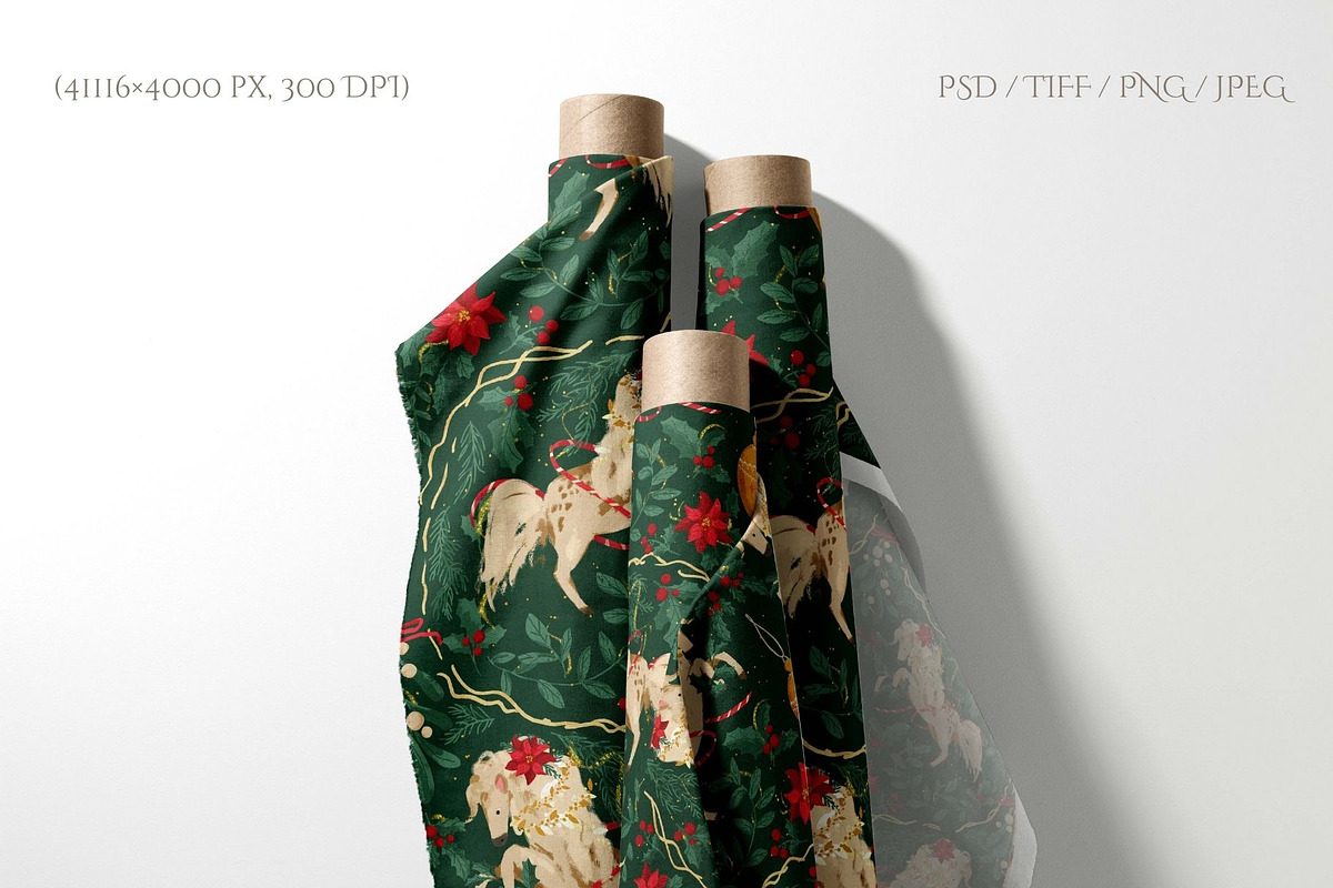 Luxury Christmas Pattern, a Pattern Graphic by PaperJamLab (Photo 7 of 11)