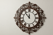 Ornamental Wall Clock Laser Cut, an Object Graphic by Amazin_art (Thumbnail 2 of 3)