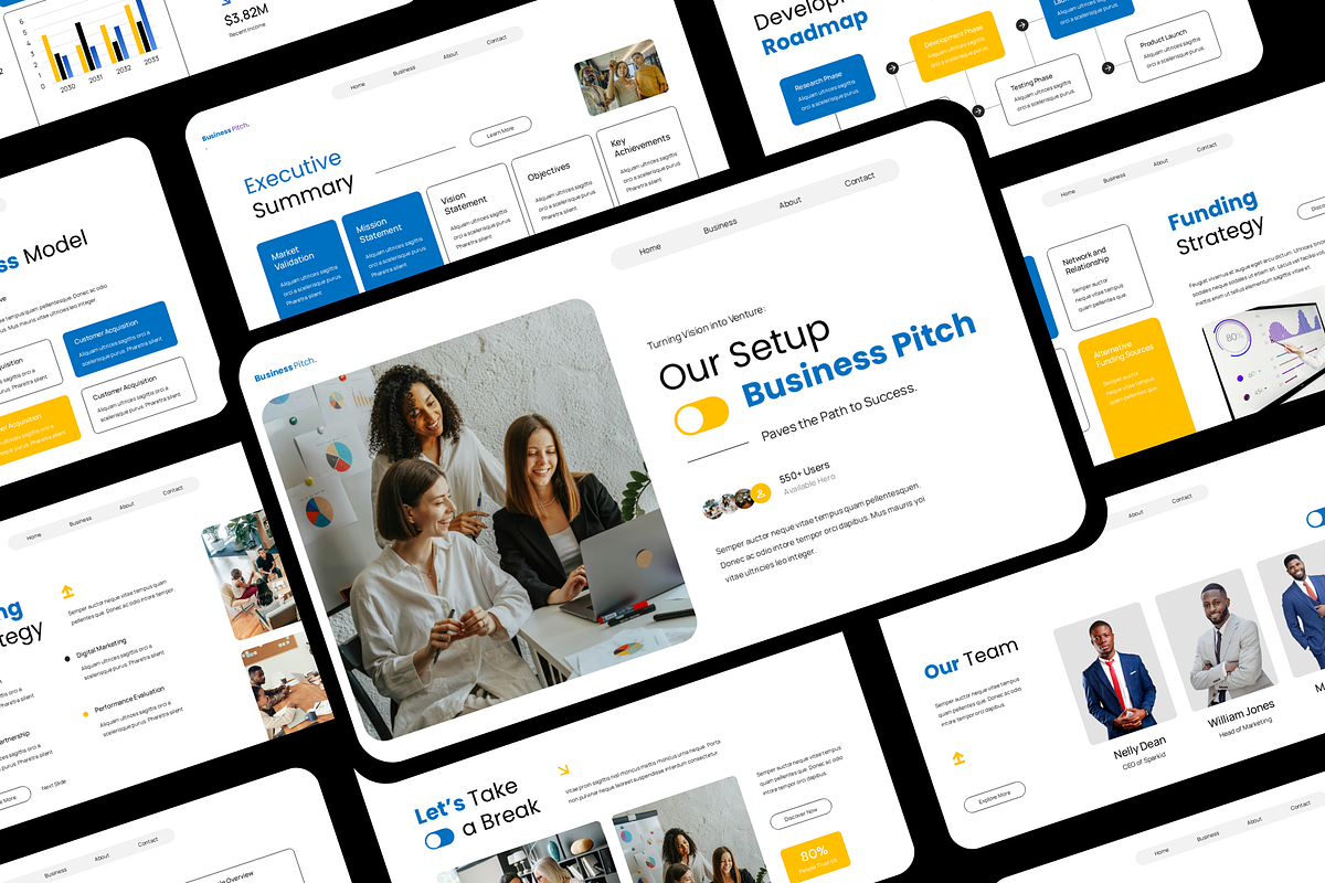 600+ Powerpoint Slides Bundle, a Presentation Template by Hammad Arif (Photo 24 of 27)