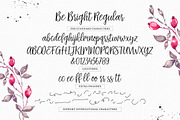 Be Bright + Swashes, a Script Font by Seniors (Thumbnail 9 of 9)