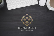 line art floral ornament - SVG file, a Branding & Logo Template by BARONSTD (Thumbnail 5 of 7)