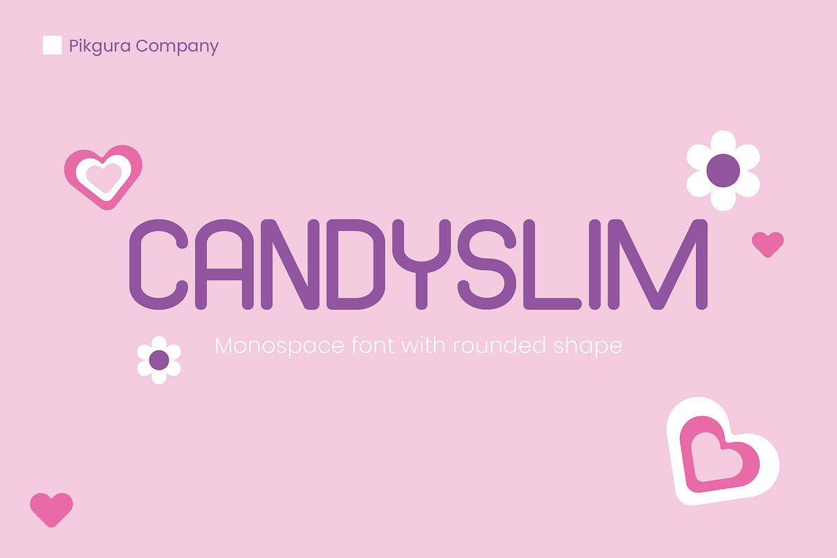 Candyslim - Monospace Typeface, a Sans Serif Font by Pikgura (Photo 1 of 5)