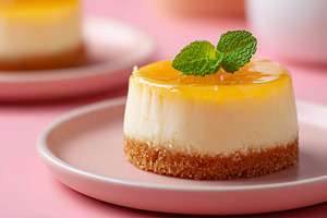 Delicious mini cheesecake topped, a Food & Drink Photo by MistyDay