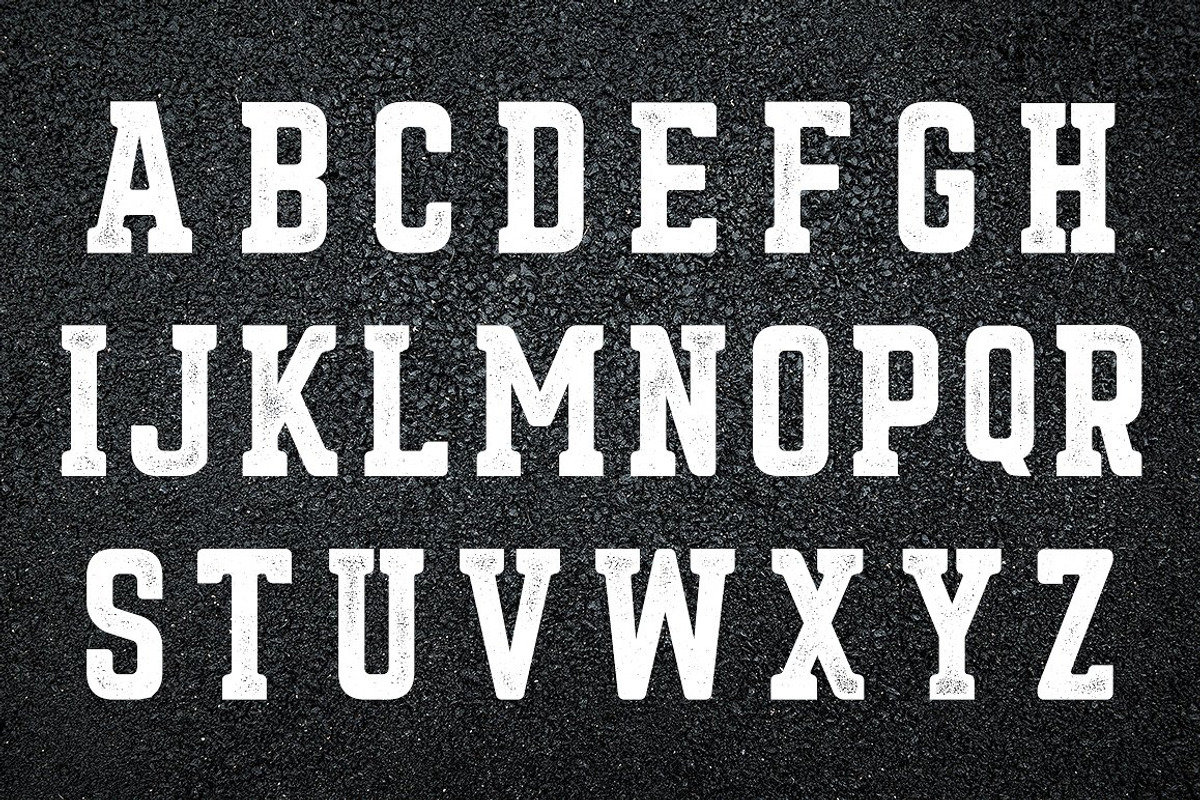 Asphalt Typeface Fonts preview 3