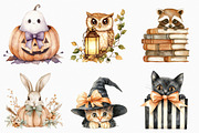 Whimsical Halloween Peeking Clipart, a Seasonal Illustration by designcity5 (Thumbnail 3 of 5)