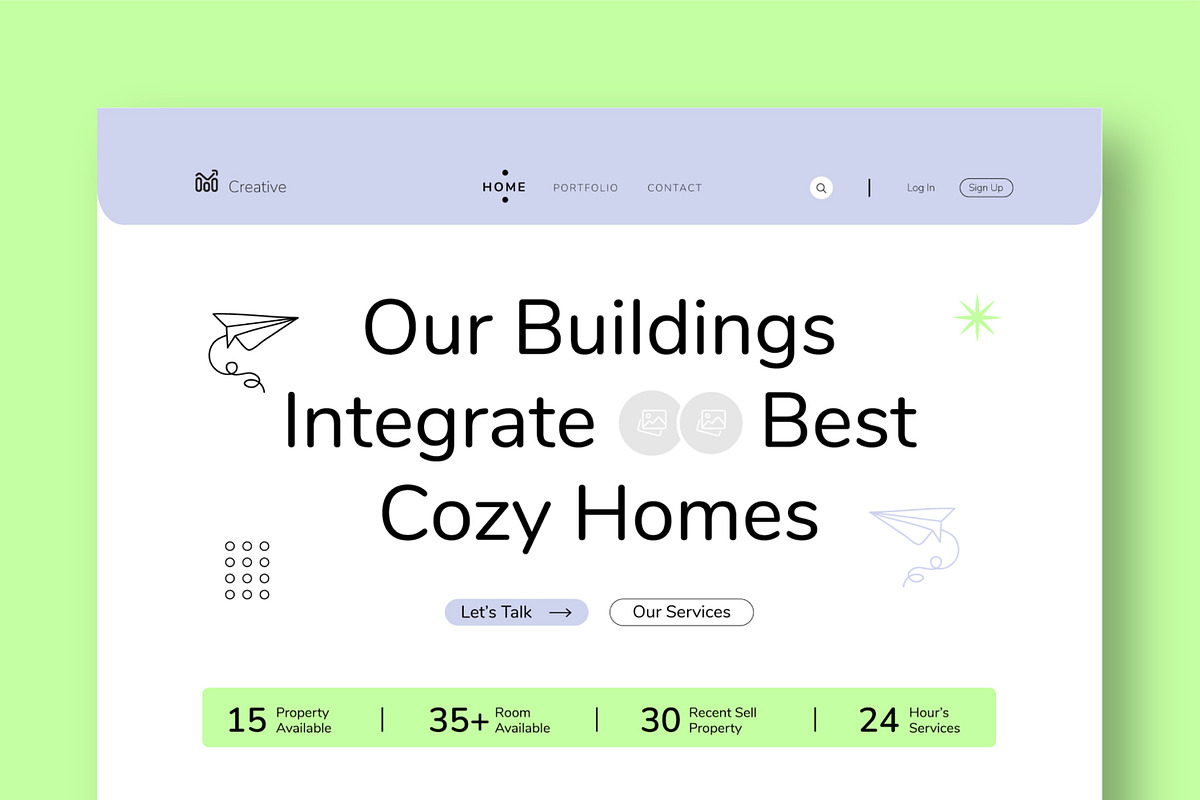 Building Wireframe Landing Page, an UI Kit Template by CreativeShaper (Photo 2 of 6)