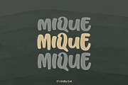 Mique, a Font by Orenari (Thumbnail 1 of 8)