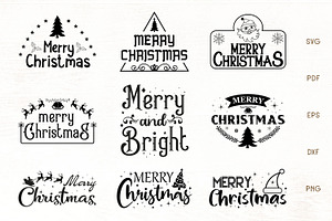 Christmas SVG - Merry Christmas SVG