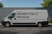 Modern Van 2 Mockup M24, an Advertising Mockup by Asketic (Thumbnail 3 of 3)