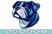 Regal Dog Head Vector Illustration, an Animal Illustration by Ghagra (Thumbnail 1 of 3)