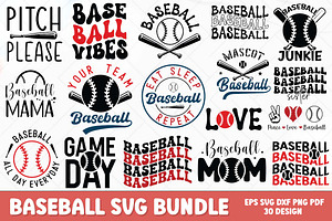 Baseball Quotes SVG PNG Bundle, an Object Graphic by FiveStarCrafting