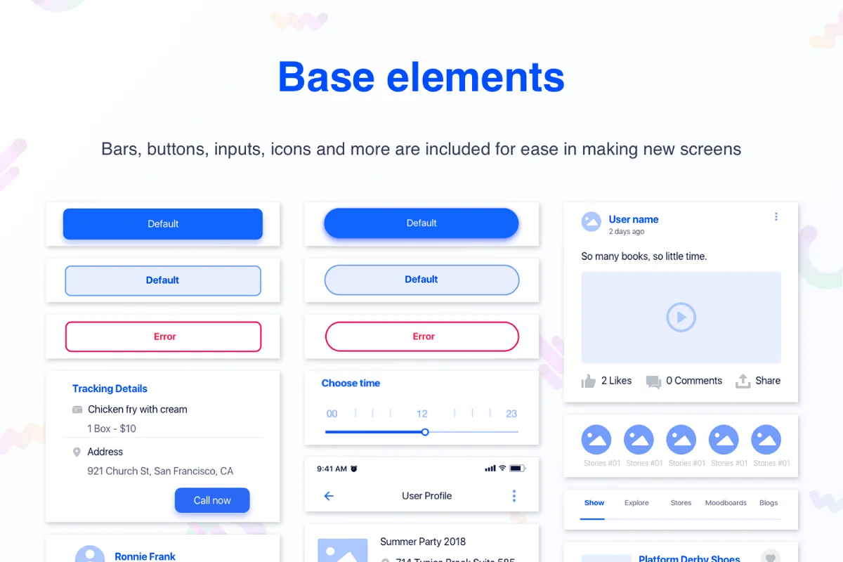 Hoki Mobile Wireframe Design UI Kit, a Wireframe Template by Capi Product (Photo 5 of 8)