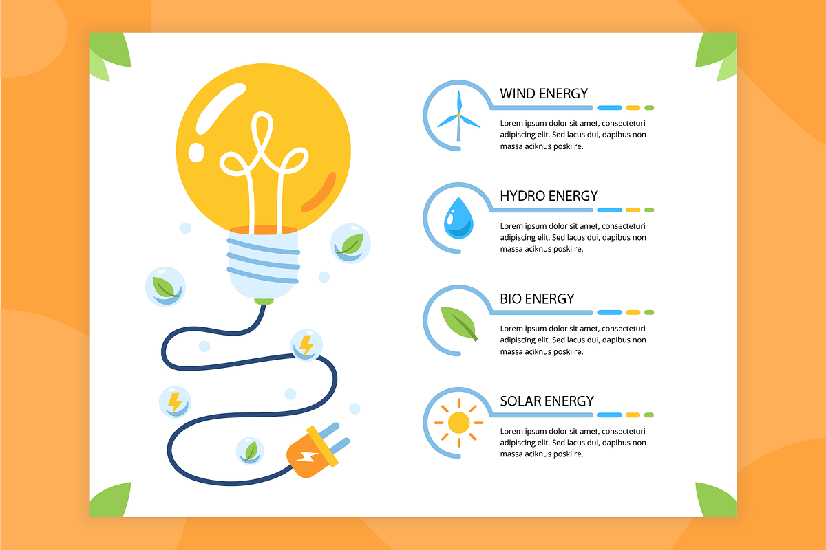 Renewable Energy Infographics, a Templates & Theme by Bartama Graphic (Photo 3 of 4)