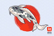 Koi Fish Vector Set, an Animal Illustration by Vecster (Thumbnail 8 of 8)