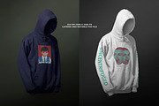 Realistic Floating Hoodie Mockup, a Hoody Mockup by Uncentrifuged Pressure (Thumbnail 2 of 8)