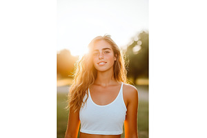 Sunlit Portrait of Smiling Caucasian, a Person Photo by Lermont51