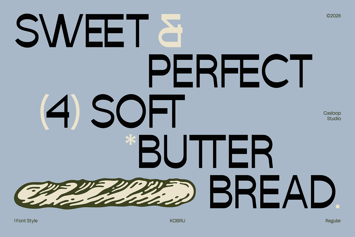 Kobru – Freshly Display Font, a Sans Serif Font by Casloop Studio (Photo 8 of 10)