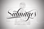 Salmages, a Script Font by NaldyStudio (Thumbnail 1 of 9)