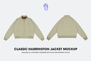 Classic Harrington Jacket Mockup, a Hoody Mockup by made_by_nope (Thumbnail 1 of 5)