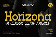 Horizona - Classic Serif Family, a Serif Font by MaikoHatta (Thumbnail 1 of 6)