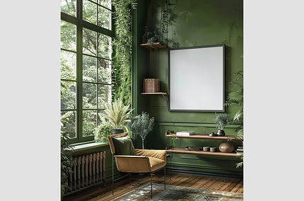 Mockup Frame, mid-century Style, an Architecture Photo by GFXCity
