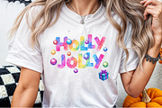 Colorful Glitter Holly Jolly Png, an Illustration by Sublimation Artist (Thumbnail 5 of 9)