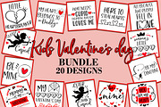 Kids Valentine's Day SVG Bundle, an Illustration by Freeling Design House (Thumbnail 1 of 3)